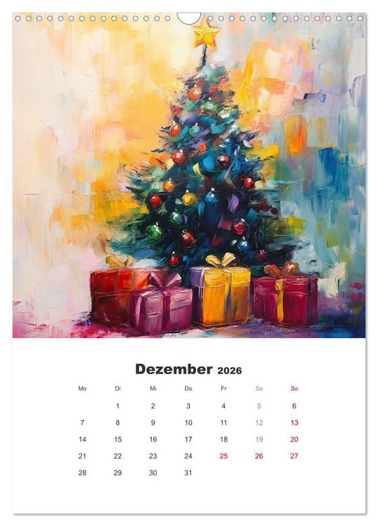 Produktbild: Abstrakte KI-Kunstwerke - Farbenfrohe Kunstmomente f&uuml;r das ganze Jahr (Wandkalender 2026 DIN A3 hoch), CALVENDO Monatskalender