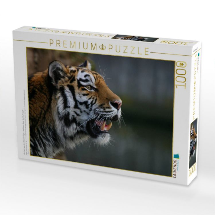 Produktbild: CALVENDO Puzzle Ein Motiv aus dem Kalender Tiger - die leisen J&auml;ger des Dschungels | 1000 Teile Lege-Gr&ouml;&szlig;e 64x48cm Foto-Puzzle f&uuml;r gl&uuml;ckliche Stunden