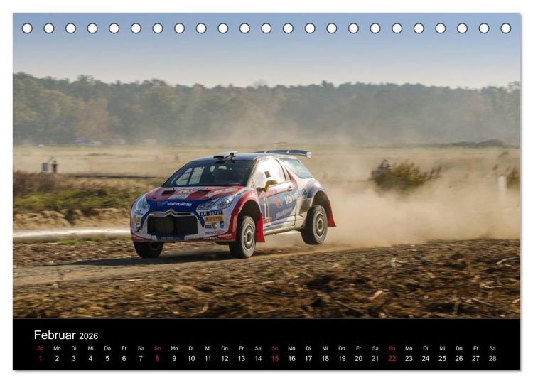 Produktbild: Schnell - Schneller - Rallye (Tischkalender 2026 DIN A5 quer), CALVENDO Monatskalender
