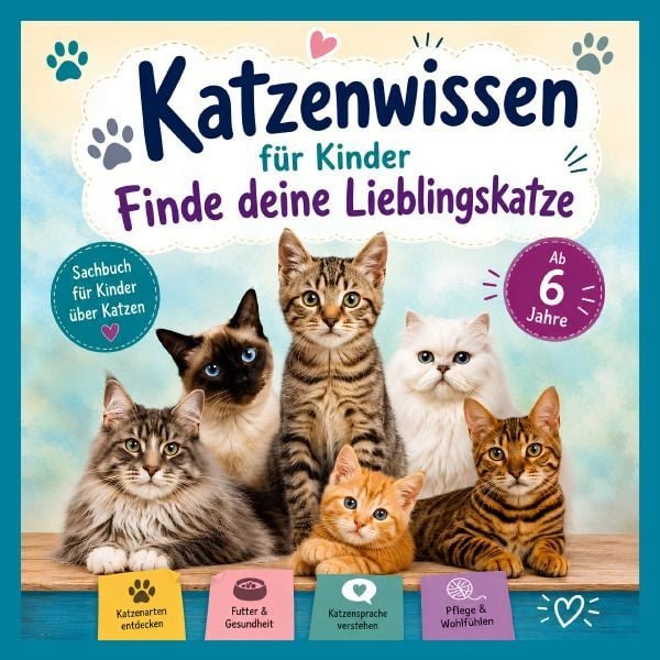 Produktbild: Katzenwissen f&uuml;r Kinder - Finde deine Lieblingskatze
