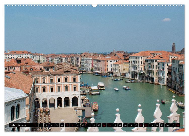 Produktbild: Venedig Impressionen (hochwertiger Premium Wandkalender 2026 DIN A2 quer), Kunstdruck in Hochglanz