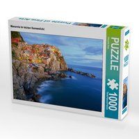 Produktbild: CALVENDO Puzzle Manarola im letzten Sonnenlicht | 1000 Teile Lege-Gr&ouml;&szlig;e 64x48cm Foto-Puzzle f&uuml;r gl&uuml;ckliche Stunden