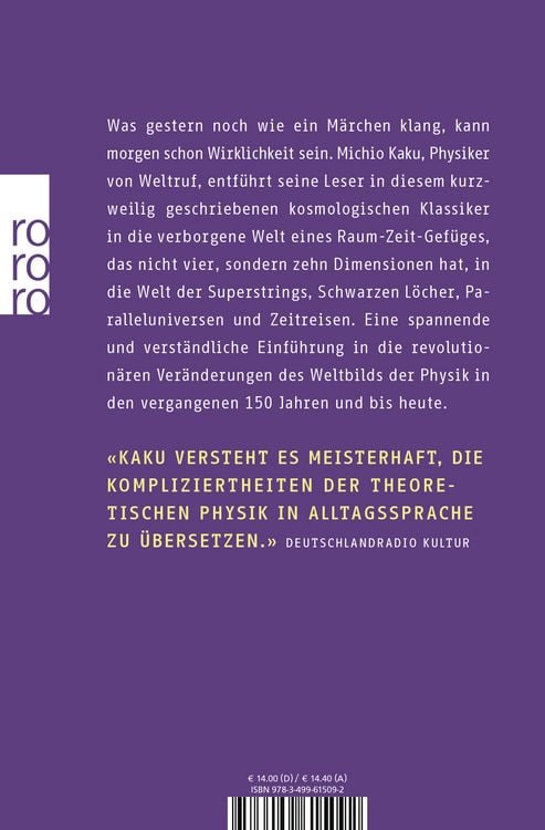 Produktbild: Die Physik der unsichtbaren Dimensionen