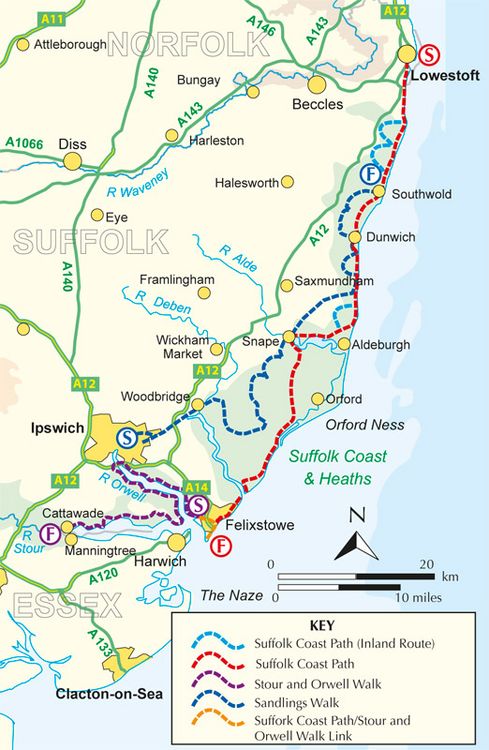 Produktbild: Suffolk Coast and Heath Walks