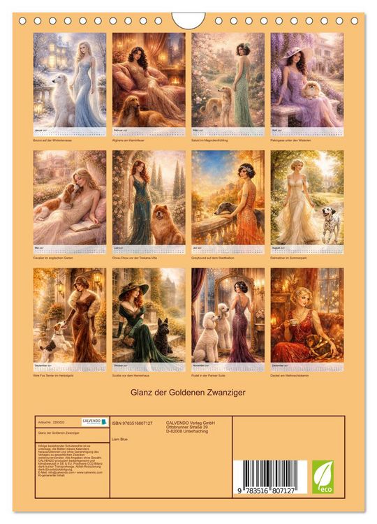 Produktbild: Glanz der Goldenen Zwanziger (Wandkalender 2027 DIN A4 hoch), CALVENDO Monatskalender