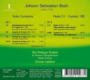Produktbild: J.S. Bach: Violin Concertos Bwv1041-1043