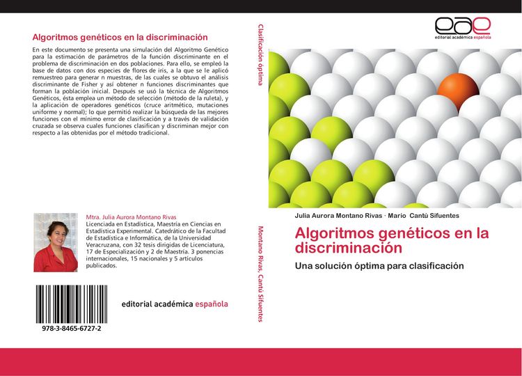 Produktbild: Algoritmos gen&eacute;ticos en la discriminaci&oacute;n