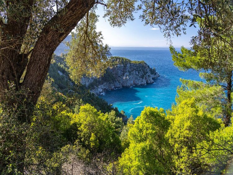 Produktbild: CALVENDO Puzzle Insel Eub&ouml;a - Griechenland | 1000 Teile Lege-Gr&ouml;&szlig;e 64x48cm Foto-Puzzle f&uuml;r gl&uuml;ckliche Stunden