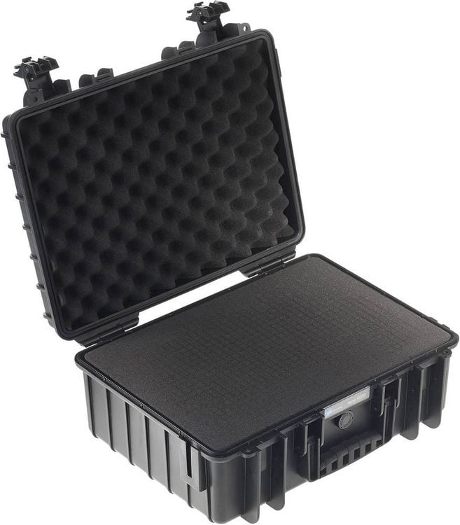 Produktbild: B & W International Outdoor Koffer outdoor.cases Typ 5000 22.2 l (B x H x T) 470 x 365 x 190 mm Schwarz 5000/B/SI