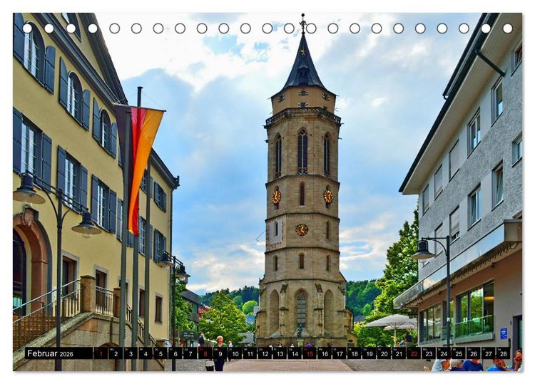 Produktbild: Balingen - ein visueller Streifzug durch die Stadt (Tischkalender 2026 DIN A5 quer), CALVENDO Monatskalender