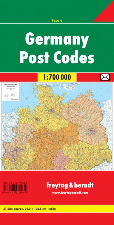 Produktbild: Freytag & berndt Deutschland Postleitzahlen 1:700.000