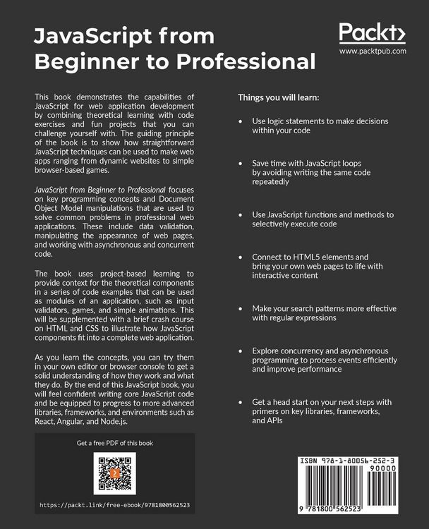 Produktbild: JavaScript from Beginner to Professional
