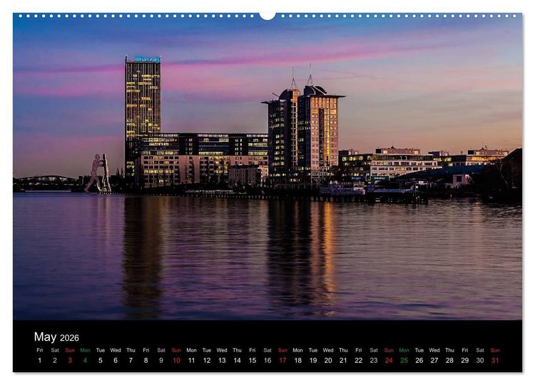 Produktbild: Sunsets of Berlin (High Quality Premium Wall Calendar 2026 DIN A2 landscape),CALVENDO 12 Month Wall Calendar