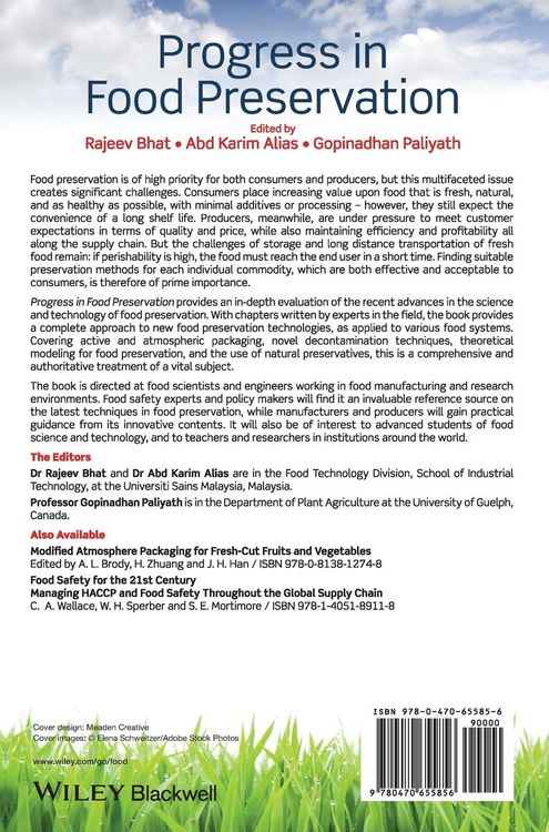 Produktbild: Progress in Food Preservation