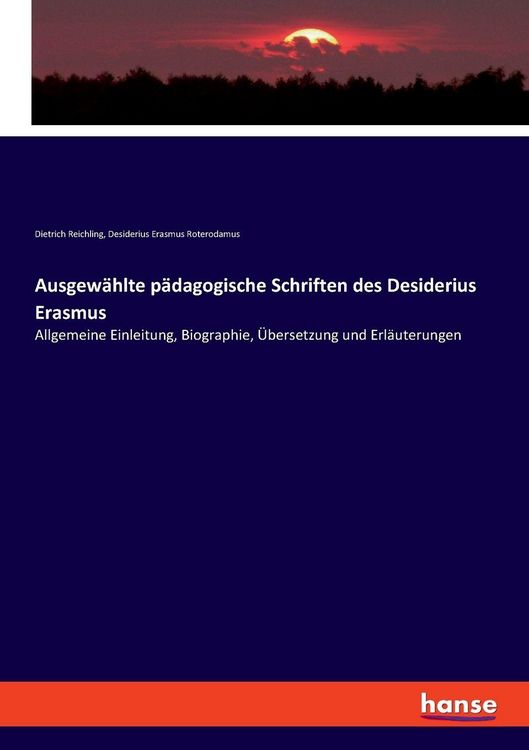 Produktbild: Ausgew&auml;hlte p&auml;dagogische Schriften des Desiderius Erasmus