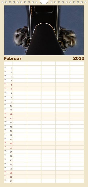 Produktbild: Familienplaner BMW R69S (Wandkalender 2022 , 21 cm x 45 cm, hoch)