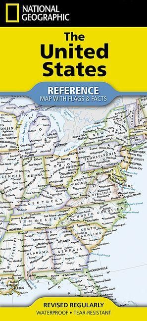 Produktbild: National Geographic United States Map (Folded with Flags and Facts)