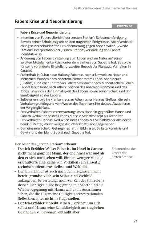Produktbild: Lekt&uuml;rehilfen Max Frisch 'Homo faber'
