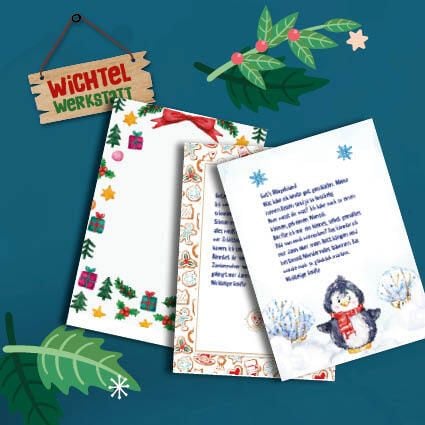 Produktbild: 100 Wichtelbriefpapiere