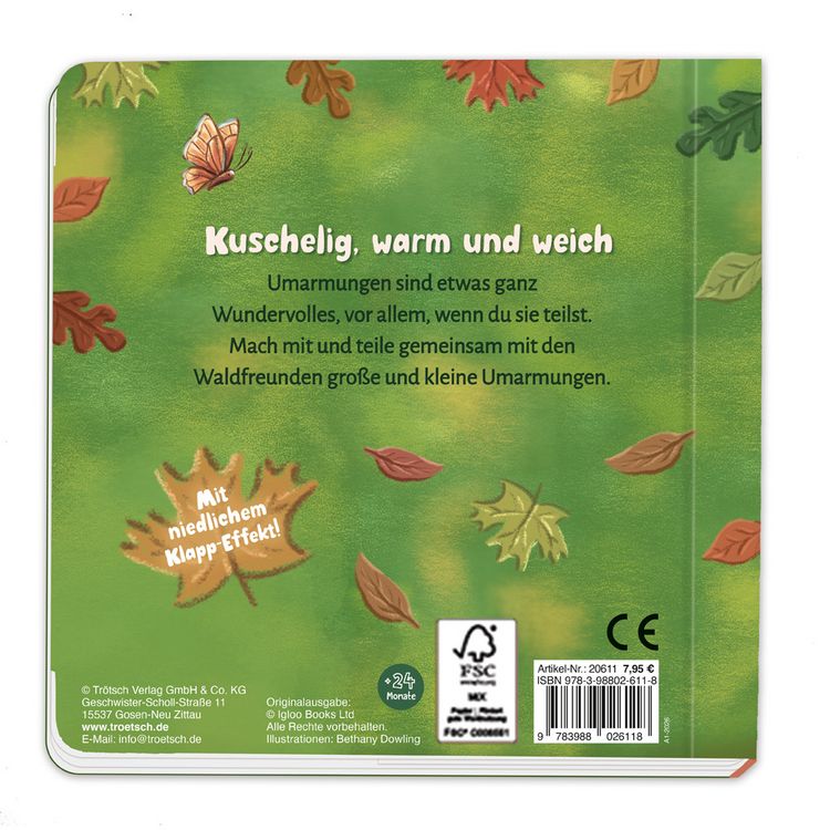 Produktbild: TR&Ouml;TSCH - Klappenbuch Umarmung f&uuml;r dich Waldtiere| Ab 2 Jahren