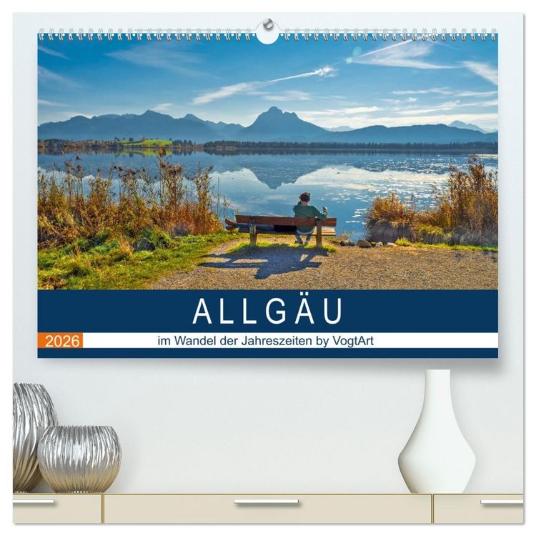 Produktbild: ALLG&Auml;U, im Wandel der Jahreszeiten. (hochwertiger Premium Wandkalender 2026 DIN A2 quer), Kunstdruck in Hochglanz