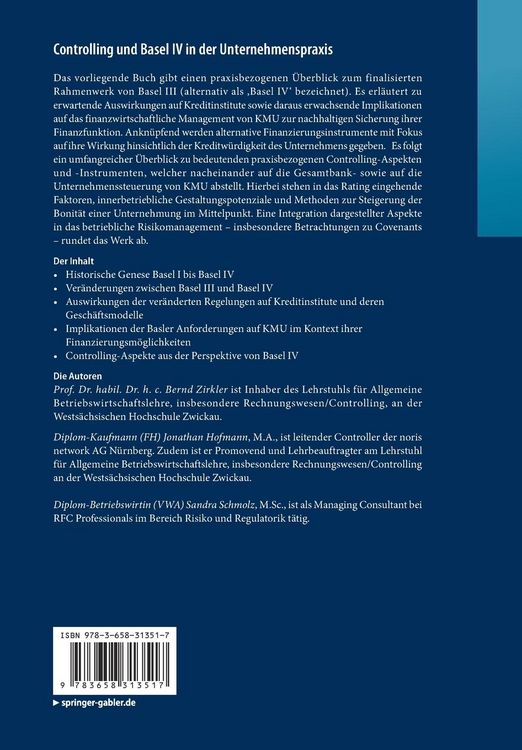 Produktbild: Controlling und Basel IV in der Unternehmenspraxis
