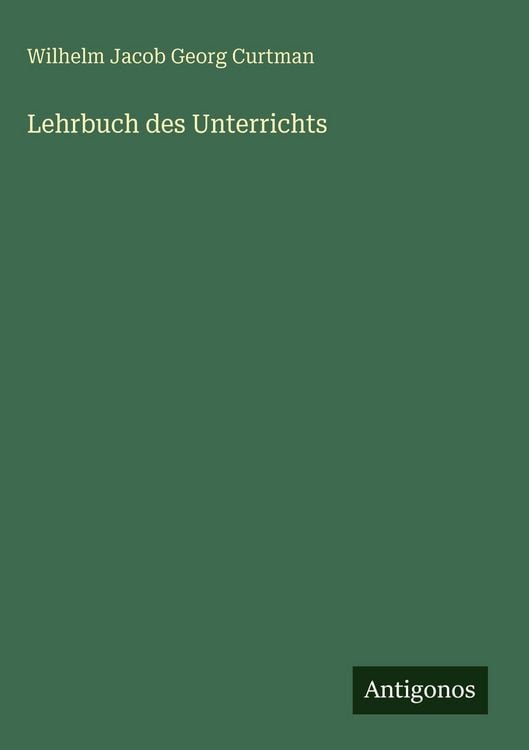Produktbild: Lehrbuch des Unterrichts
