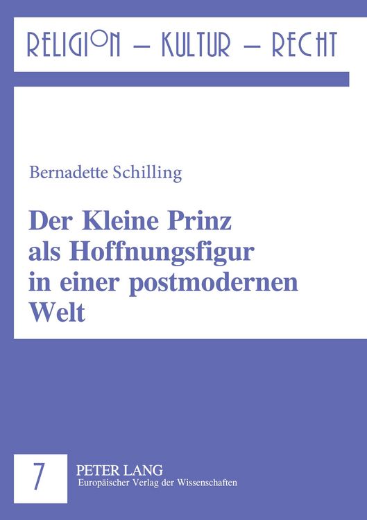 Produktbild: Der Kleine Prinz als Hoffnungsfigur in einer postmodernen Welt