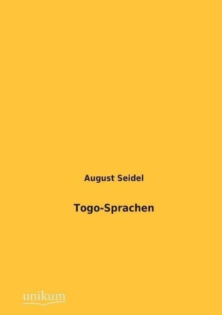Produktbild: Seidel, A: Togo-Sprachen