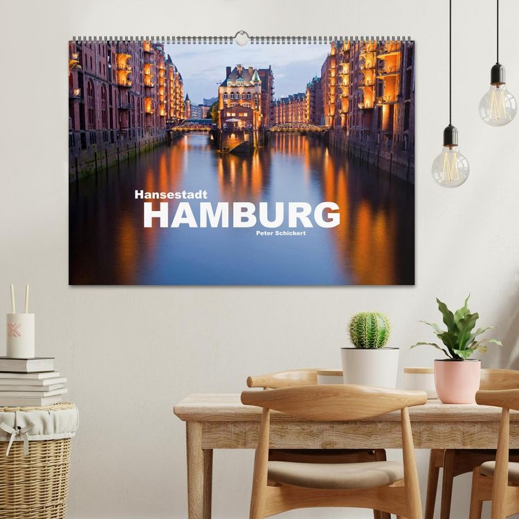 Produktbild: Hansestadt Hamburg (Wandkalender 2026 DIN A2 quer), CALVENDO Monatskalender