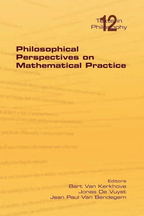 Produktbild: Philosophical Perspectives on Mathematical Practice
