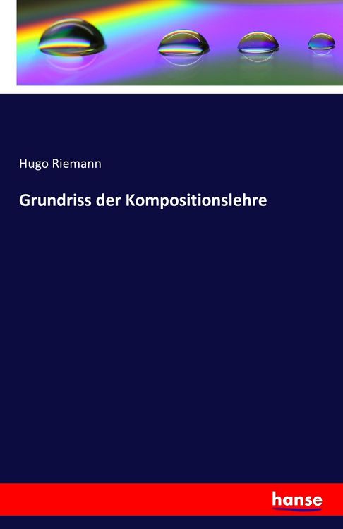 Produktbild: Grundriss der Kompositionslehre