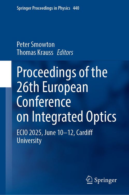Produktbild: Proceedings of the 26th European Conference on Integrated Optics