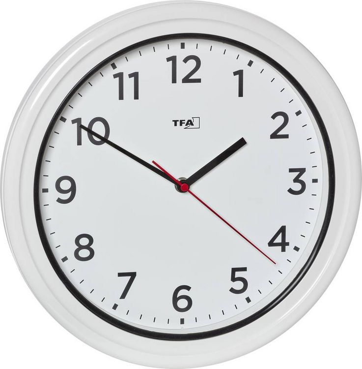 Produktbild: TFA Dostmann 60.3078.02 Quarz Outdooruhr 33mm x 52mm Wei&szlig; spritzwassergesch&uuml;tzt
