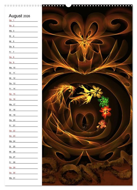 Produktbild: Textile Gewebekunst (Wandkalender 2026 DIN A2 hoch), CALVENDO Monatskalender