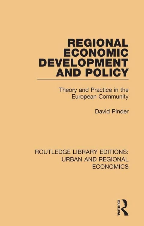 Produktbild: Regional Economic Development and Policy