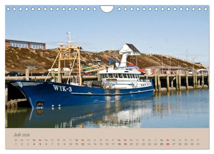 Produktbild: Sylt-Momente (Wandkalender 2026 DIN A4 quer), CALVENDO Monatskalender