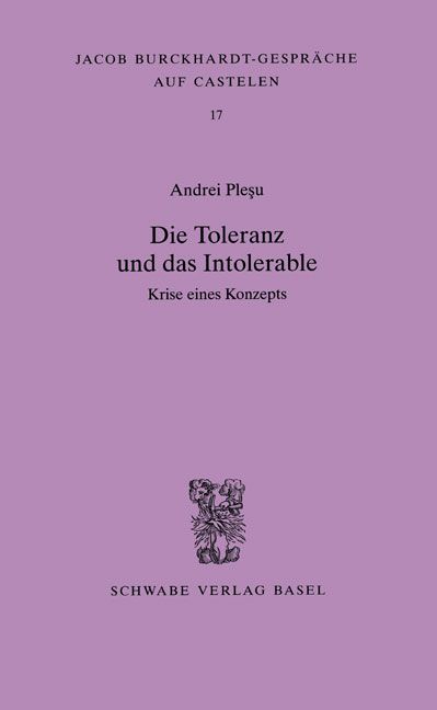 Produktbild: Die Toleranz und das Intolerable