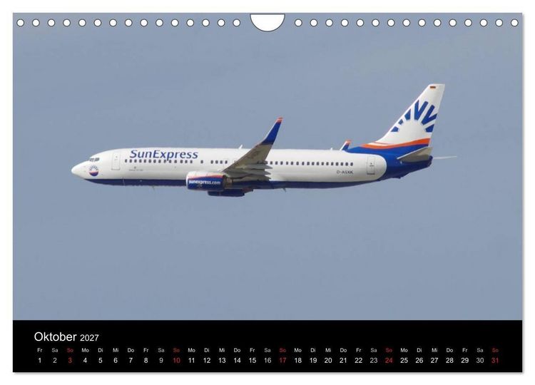 Produktbild: Deutsche Airlines (Wandkalender 2027 DIN A4 quer), CALVENDO Monatskalender