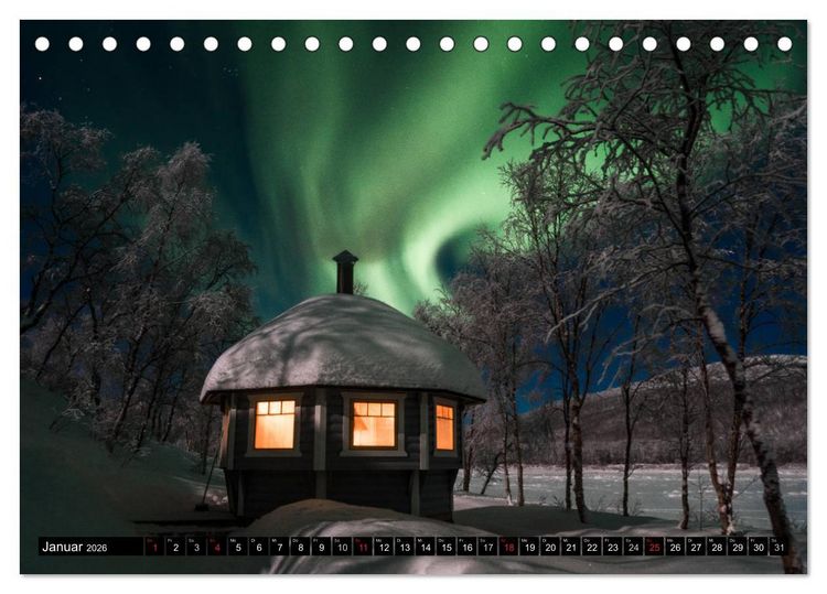 Produktbild: Wundersch&ouml;nes Finnisch - Lappland (Tischkalender 2026 DIN A5 quer), CALVENDO Monatskalender