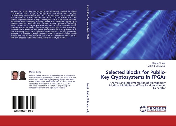Produktbild: Selected Blocks for Public-Key Cryptosystems in FPGAs