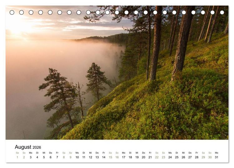 Produktbild: Einblick-Natur: Finnland nat&uuml;rlich (Tischkalender 2026 DIN A5 quer), CALVENDO Monatskalender
