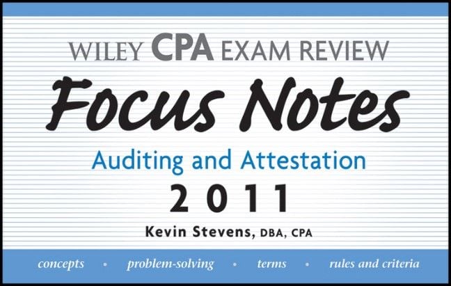 Produktbild: Wiley CPA Examination Review Focus Notes: Auditing and Attestation