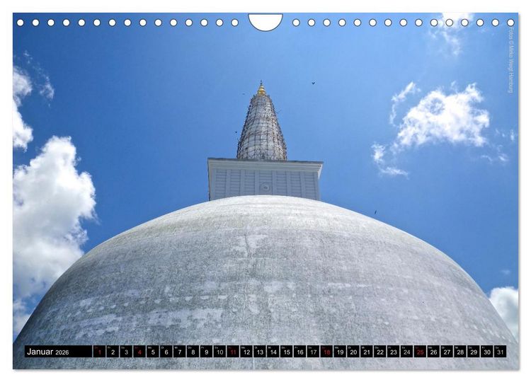 Produktbild: Sri Lanka 2026 Kulturh&ouml;hepunkte (Wandkalender 2026 DIN A4 quer), CALVENDO Monatskalender