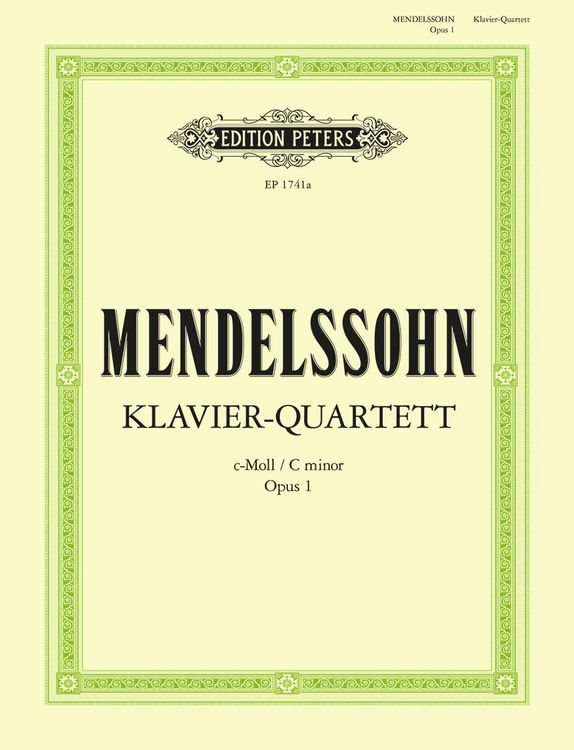 Produktbild: Piano Quartet in C minor Op.1