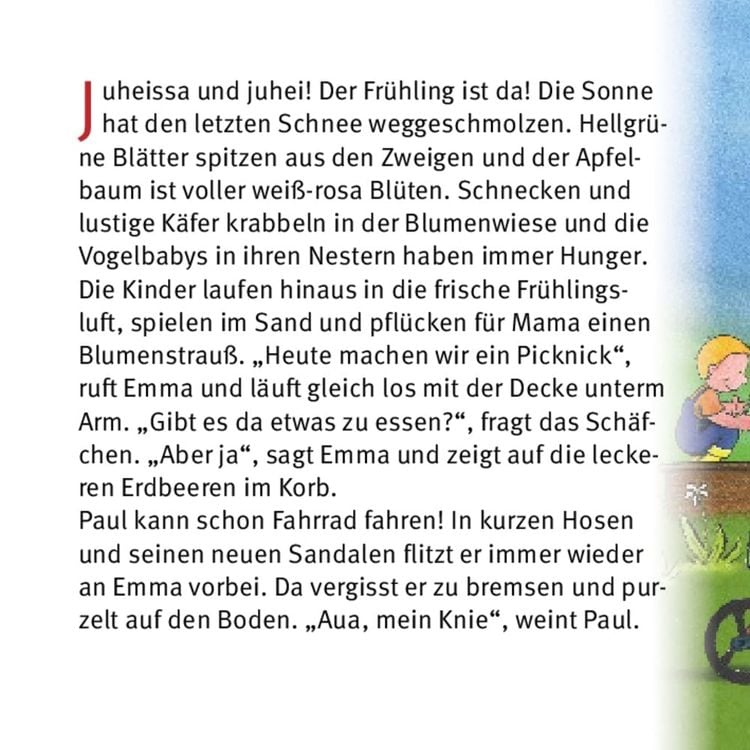 Die Jahreszeiten erleben mit Emma und Paul. Mini-Bilderbuch.