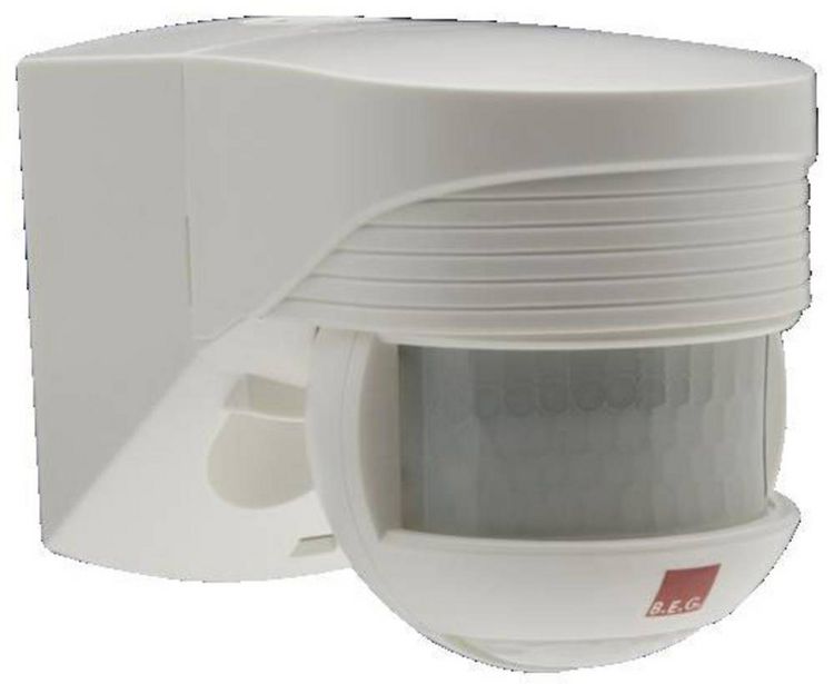 Produktbild: B.E.G. Br&uuml;ck 91001 Aufputz, Aufbau Bewegungsmelder 140&deg; Relais Wei&szlig; IP54