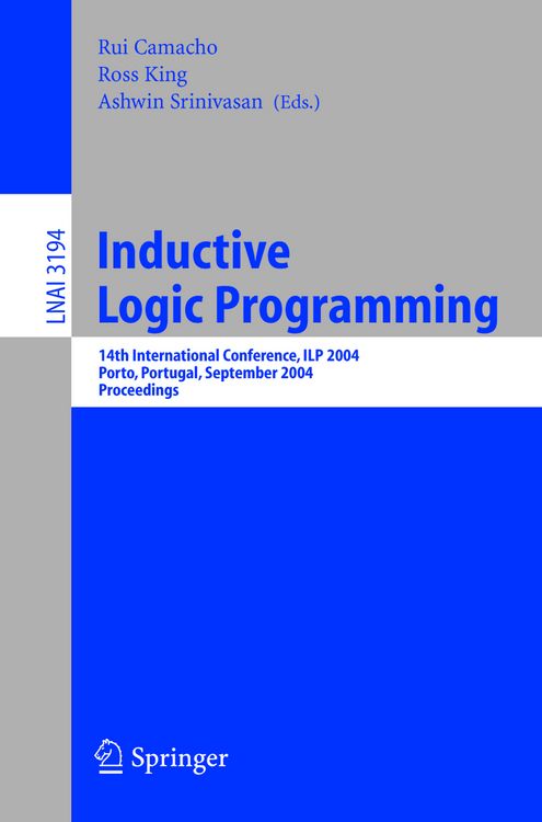 Produktbild: Inductive Logic Programming