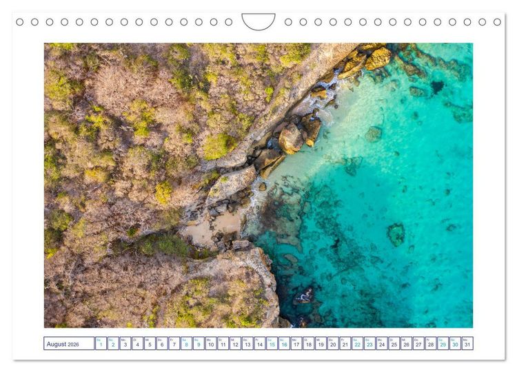 Produktbild: Strand und Meer auf Cura&ccedil;ao (Wandkalender 2026 DIN A4 quer), CALVENDO Monatskalender