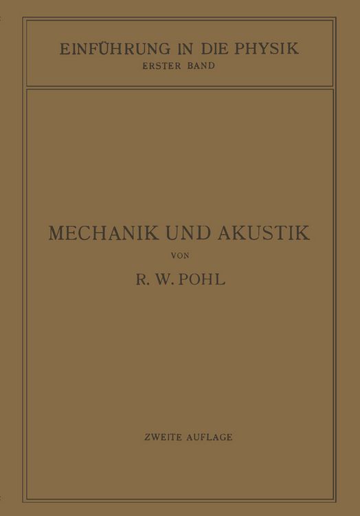 Produktbild: Einf&uuml;hrung in die Mechanik und Akustik